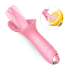 FLXUR 10 Modes Dildo Tongue Vibrator Nipple Massage Clitoris Stimulation Vagina Tightening Pussy Masturbator Sex Toys for Women