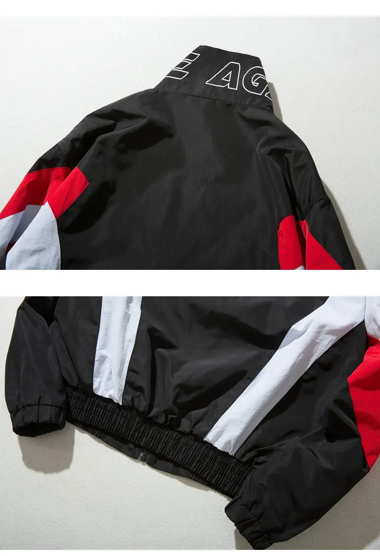 Vintage Color Block Zip Up Jackets 5