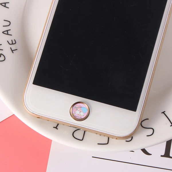 Мультяшные алюминиевые сенсорные наклейки на кнопки &quotдомой&quot для iPhone 5S SE 6 6S 7 8