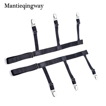 Mantieqingway официальная Рубашка Остается держатель Подвязки для Мужская Регулируемая рубашка держатели сопротивление пояса черная рубашка подтяжки