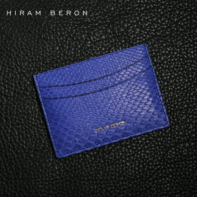 Hiram Beron держатель для карт со змеиным узором унисекс Бесплатный индивидуальный