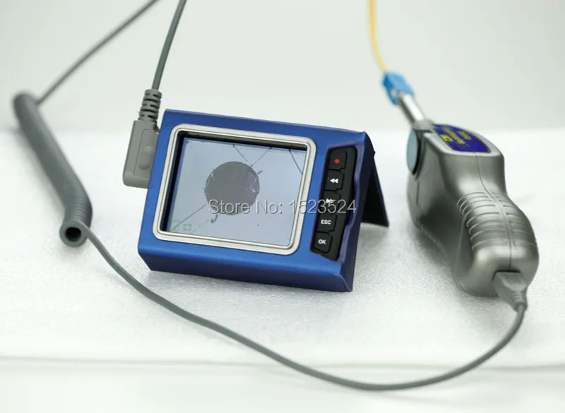 

400x Fiber Optic Video Inspection Probe and Display, Fiber Optic Microscope, With Tips