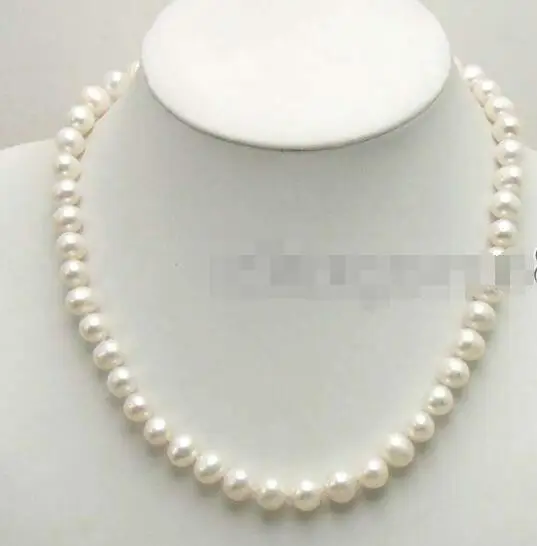 

Free Shipping >> SALE Big 12-13mm White High luster Natural freshwater Pearl 17" necklace