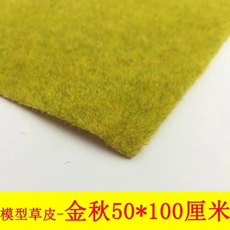 50x100cm  1 pcs Landscape Grass Mat for Model Train Not Adhesive Paper Scenery Layout Lawn Diorama Accessories 9