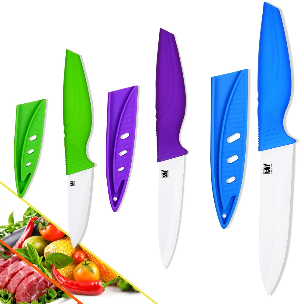 

High-grade ceramic knives paring utility slicing kitchen knives sets zirconia cooking knives three-piece set kitchen accessories