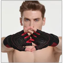 1 пара Нескользящие Гелевые перчатки с половинным пальцем для женщин и мужчин, спортивные, фитнес, беговые, велосипедные, для велоспорта и езды на велосипеде, без пальцев, для спортзала