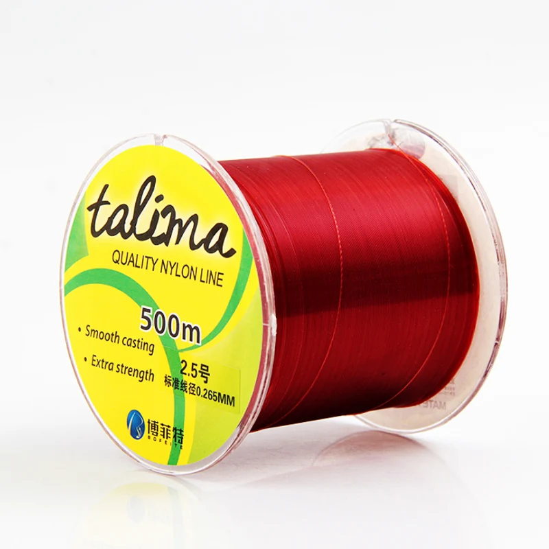 

YLEO 500M Nylon Fishing Line Super Strong Monofilament Quality Rock Sea Fishing Line Thread Bulk Spool All Size 0.4 To 8.0