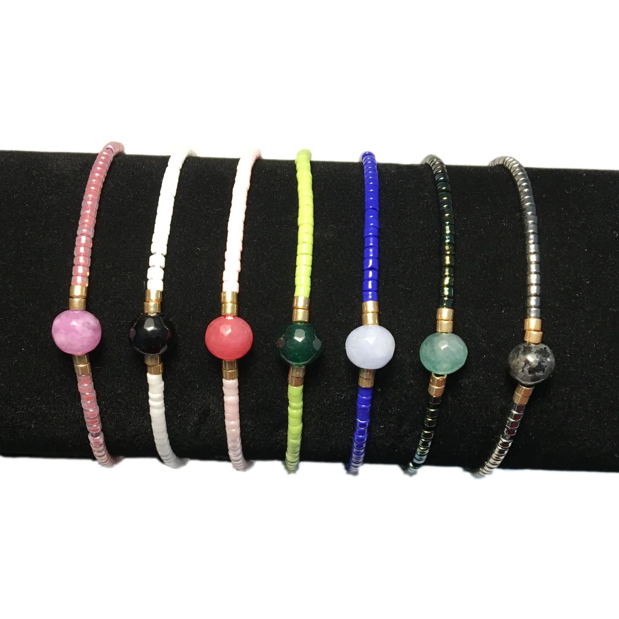 

Boho Handmade Small Beads Miyuki Bracelet Charm Hand Braided Adjustable Braslet For Women Girls Wristband Jewelry Femme