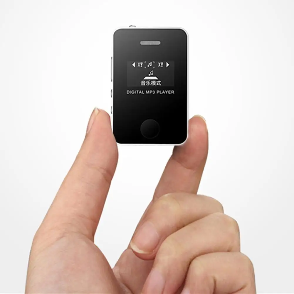 1 Inch LCD Display Students Sports MP3 Player Support TF Card English Version Support 16gb TF Card