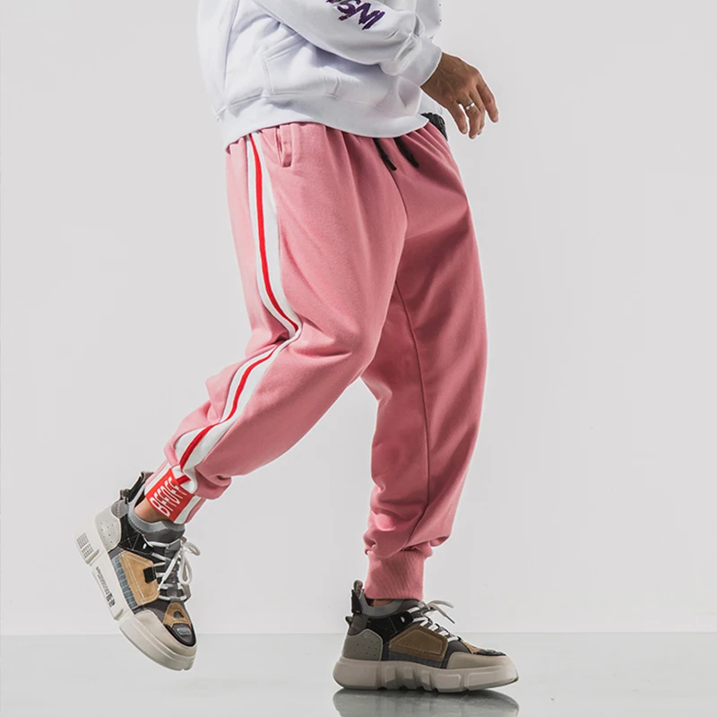 Loldeal Men's Polyester Trackpants pink 