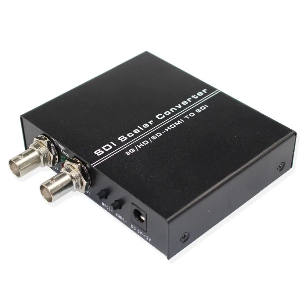 

HD to 2 Port SD-SDI/HD-SDI/3G-SDI BNC Scaler Adapter Converter HDMI-compatible to Dual SDI Support 1080p 1080i full HD