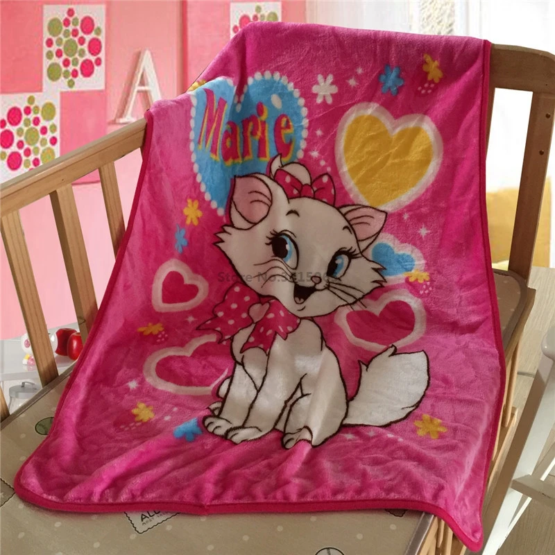 

Marie Cat Children Soft Throw Blanket Cartoon Stitch Doraemon Fleece Blanket Warm Sofa as Bed Sheet 70x100cm/150x200cm/100x140cm