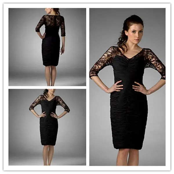 Lace Knee Length Dresses