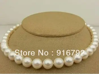 

free shipping >>>>>AAA+ 10-11 MM AKOYA WHITE PEARL NECKLACE 18"