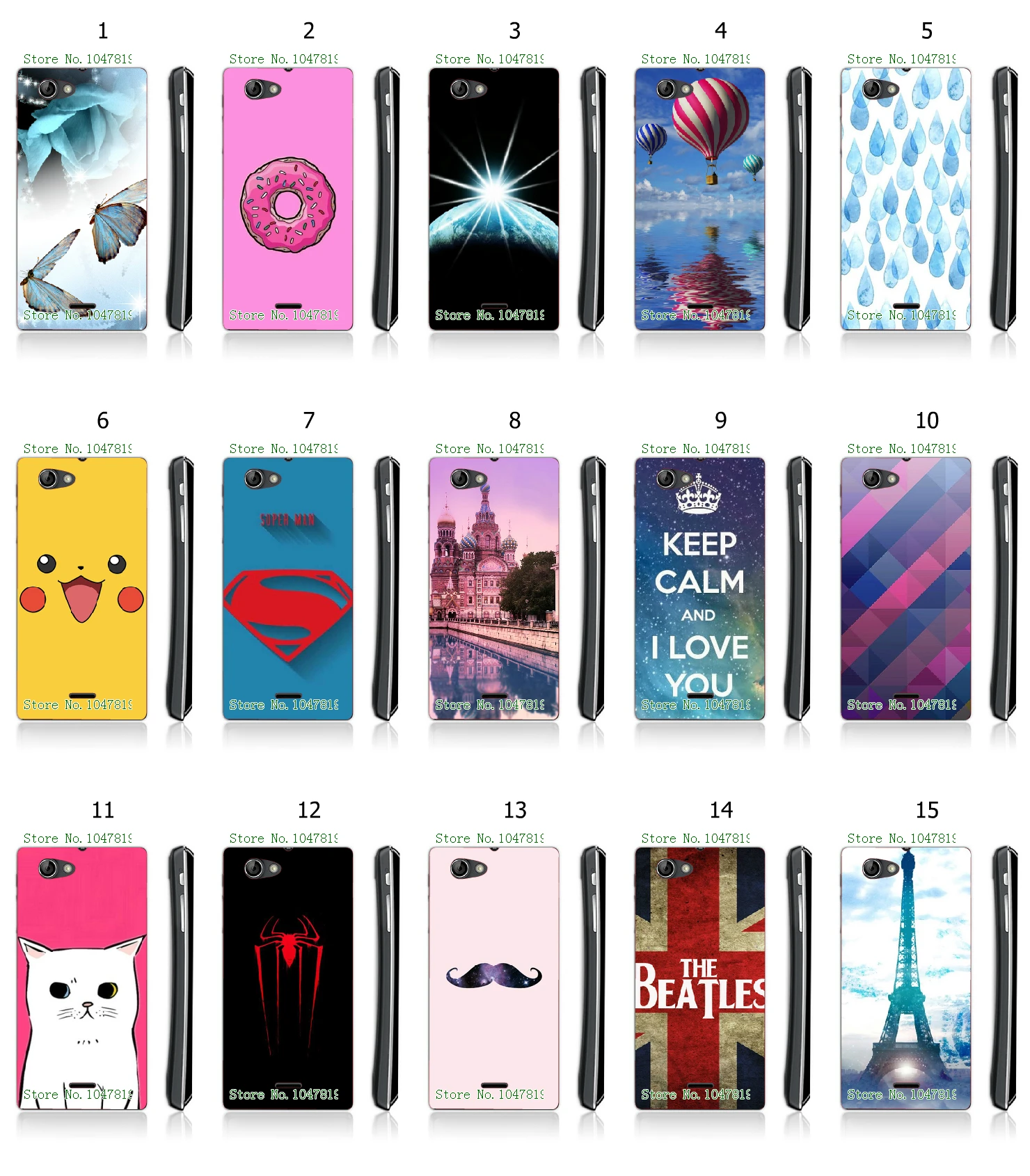Plastic Phone Cases Hot13 Beatles Spider Hybrid White Hard for SONY ST26I free shipping |
