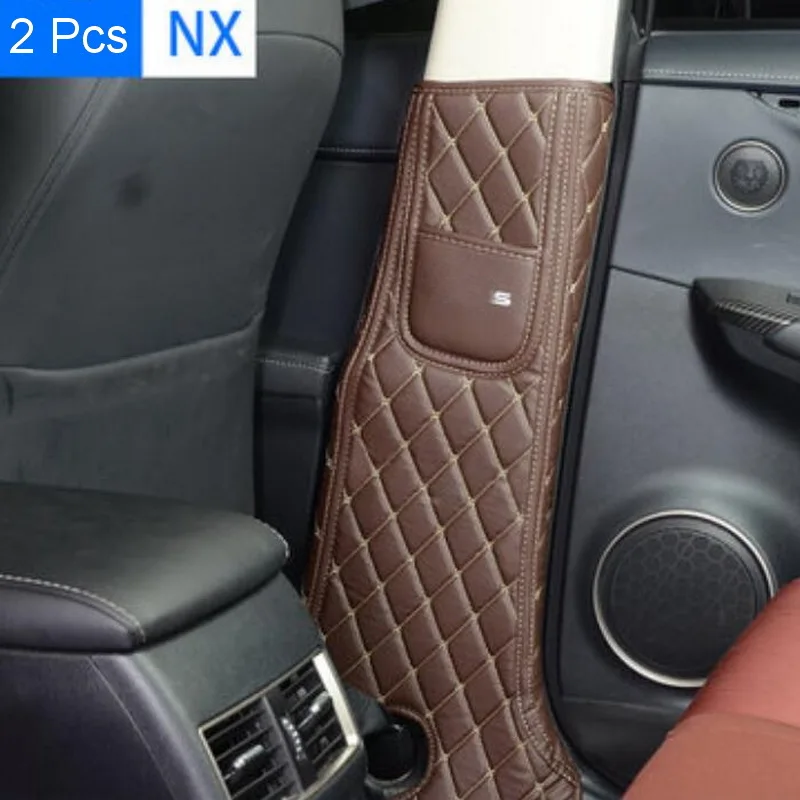 Tonlinker, чехол, наклейка для LEXUS RX NX ES, автомобильный стиль, 2 шт., из искусственной кожи, дверная опора, анти-Грязная накладка, чехол, наклейка