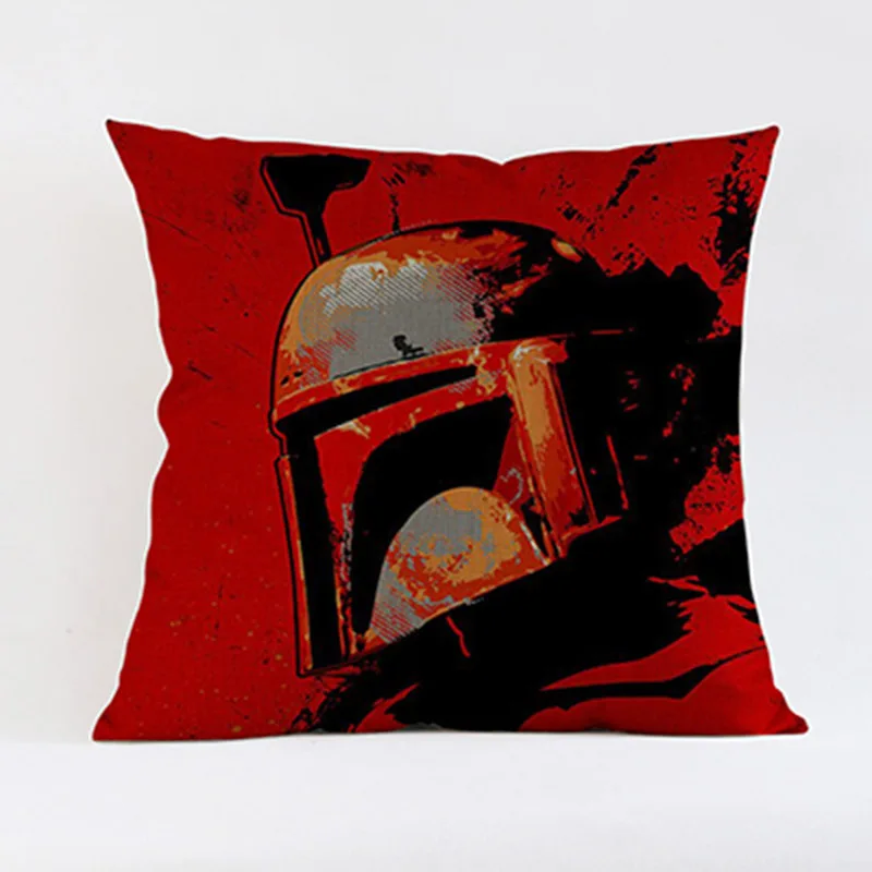 Классический Чехол на подушку в стиле Звездных войн с символами брызг-чернил мастер-Штурмовик йода Дарт Вейдер 3PO - Цвет: E