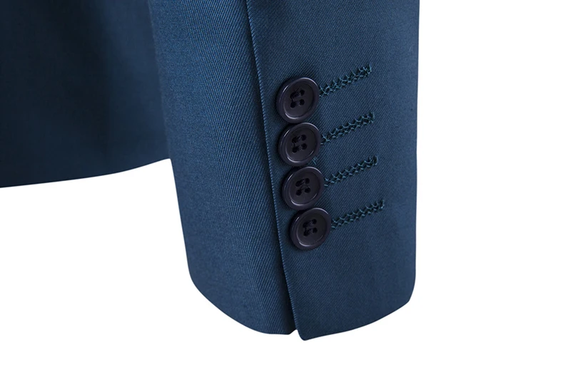 Мужские синие костюмы из 3 предметов на одной пуговице, фирменный приталенный деловой мужской смокинг, пиджак, пиджак+ брюки+ жилет