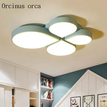 

Modern minimalist creative LED ceiling lamp living room children's Princess Room Nordic color geometric ceiling lamp.