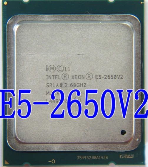 cpu for gaming pc Intel Xeon Processor E5-2650 V2 E5 2650 V2 CPU 2.6GHZ  LGA 2011 SR1A8 Octa Core Desktop processor e5 2650V2  can work cpu processor