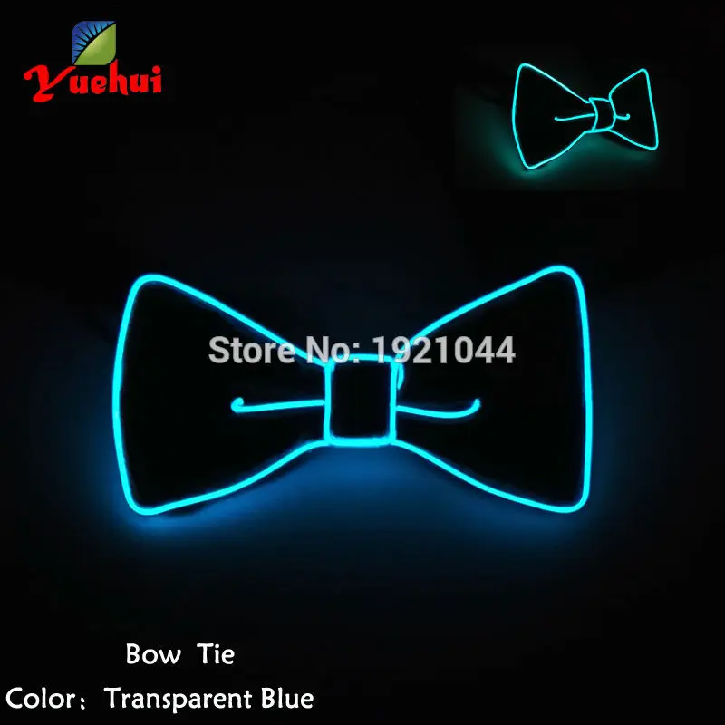 10 видов цветов в наличии мигающий светящийся EL wire Bowties Новинка Cravat для