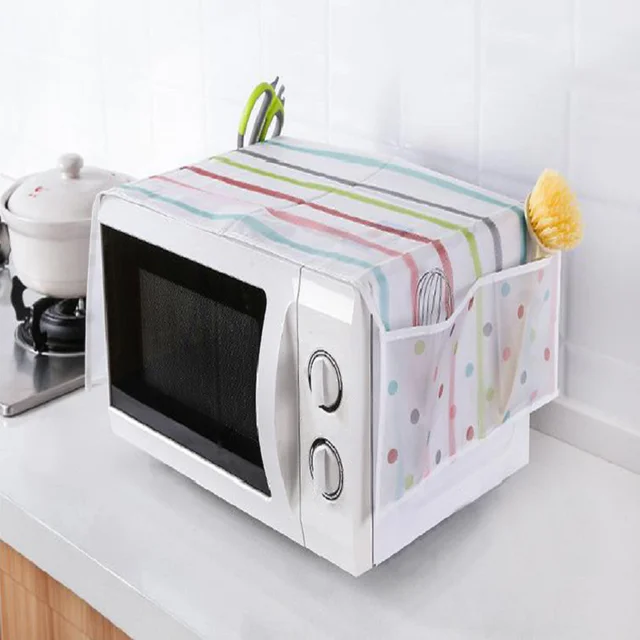 Best Price Microwave Oven Proof Cover For Dustproof Household Dust Cover Multi-function Purpose Multi-Pocket Cover Cloth PEVA Material
