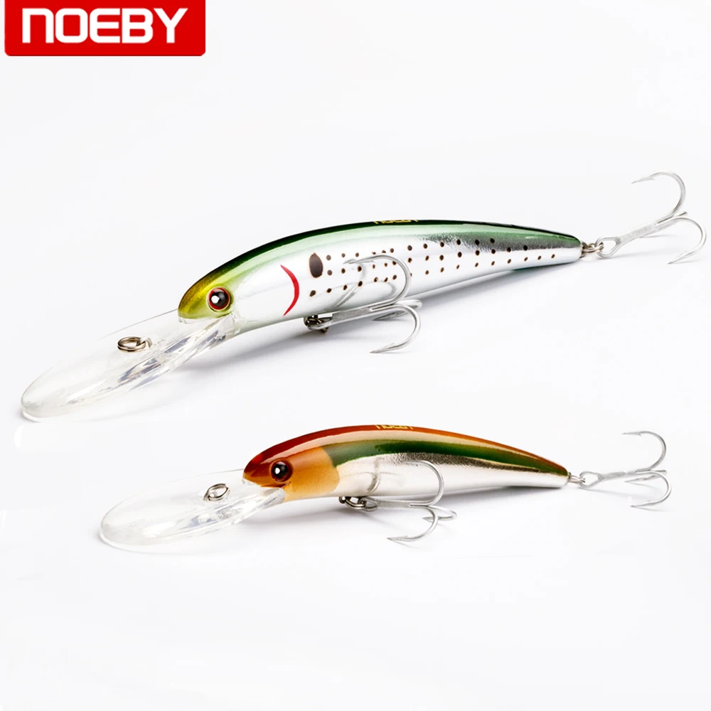 NOEBY плавающий воблер типа Минноу Щука карпа Walleye форель Пластик Рыбалка твердая