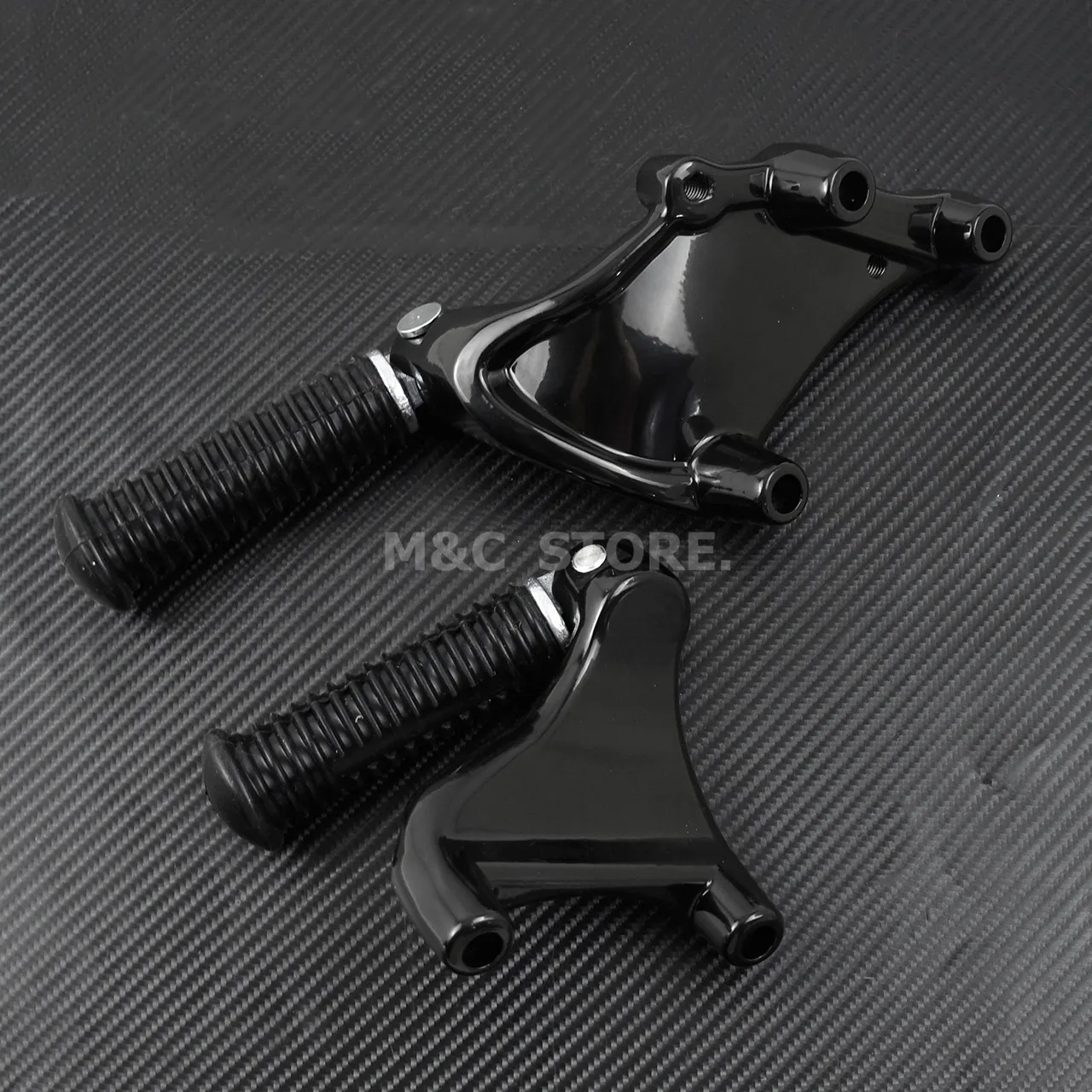 Rear Passenger Foot Pegs with Mount For Harley 04-13 XL Sportster 883 1200 48 Black 