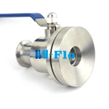 1-1/" Нержавеющая сталь 304 tri-clamp OD 50.5 мм санитарно Танк нижний шар Клапан