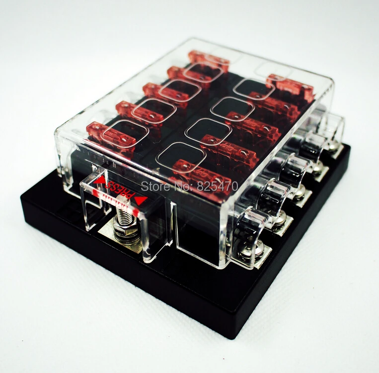 10 Way Blade ATY Fuse Box Terminal & Bus Bar Kit Boat Marine Motorhome