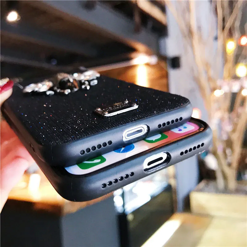 bling bling luxury cute iphone 6 6s 7 8 plus x xr xs max case  (17)