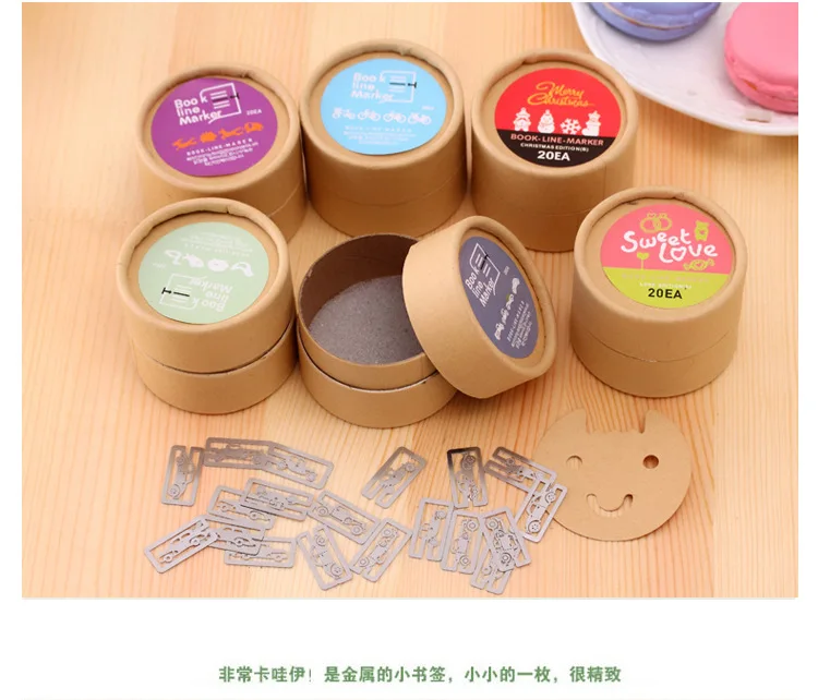 Kawaii мини животные любовь металлические закладки творческие клипы закладки Школа канцелярских товаров для книги подарок корейской papelaria