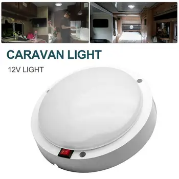 

2019 New 12V LED Dome Light Ceiling Lamp Room For Caravan Camper Trailer Car Bedroom Living RV Light