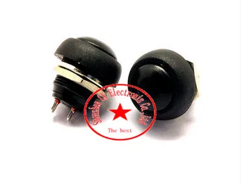 

PBS-33b 12mm, no lock switch Small button switch waterproof switch since the reset Black