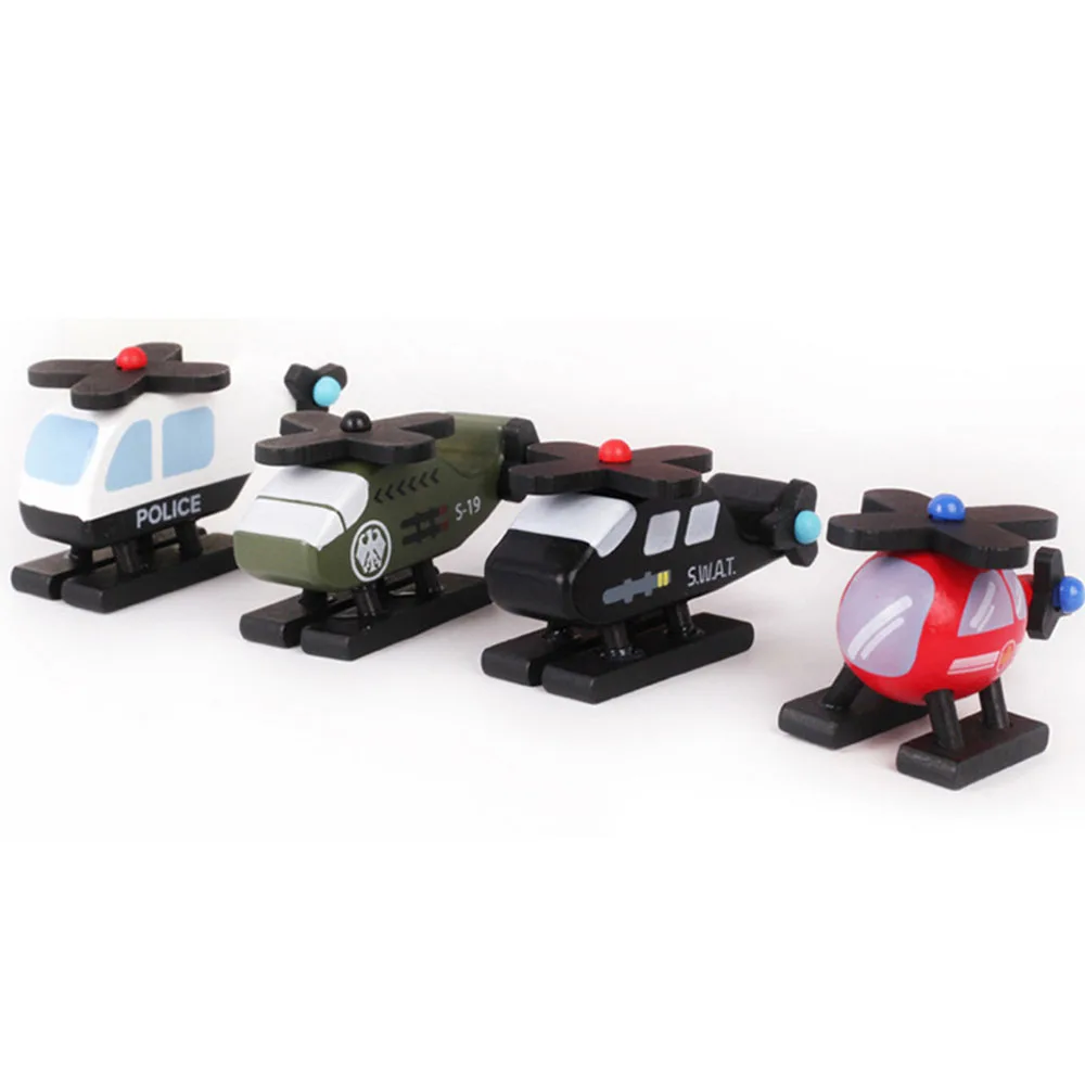 

Kids Toys 12 Pcs/Set Wooden Town Vehicles Playset Military Car Police Model Kids Gift New