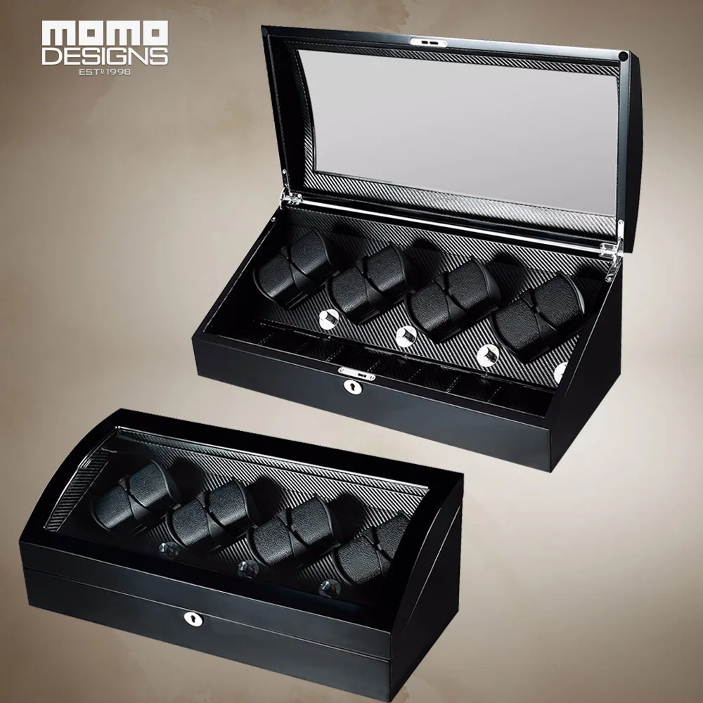 Deluxe Wooden Watch Winder for 8+8 automatic watch cochain box Storage