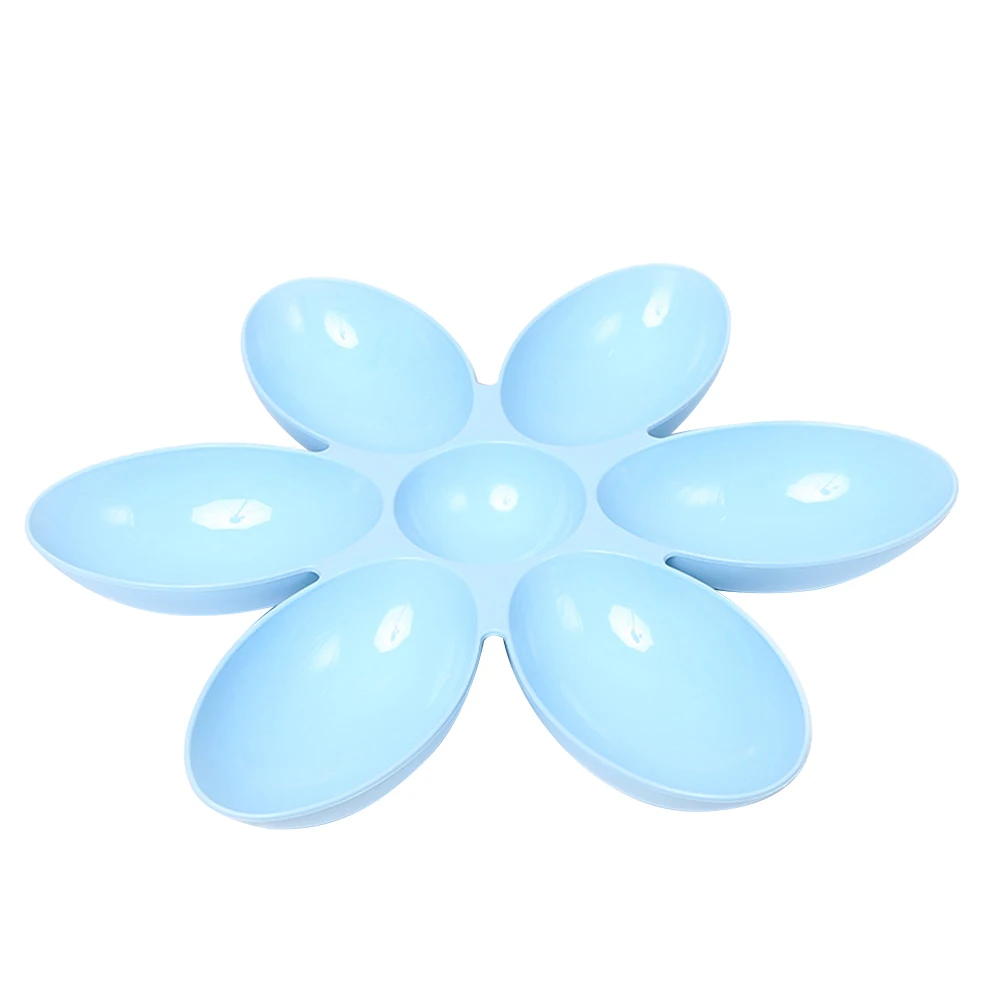 

Petal Shape Non-Slip Cat Pet Feeding Dish Tray Food Water Feeder Bowls Cats Dogs Fruit Dessert Plate Petal Fruit Disk Plate