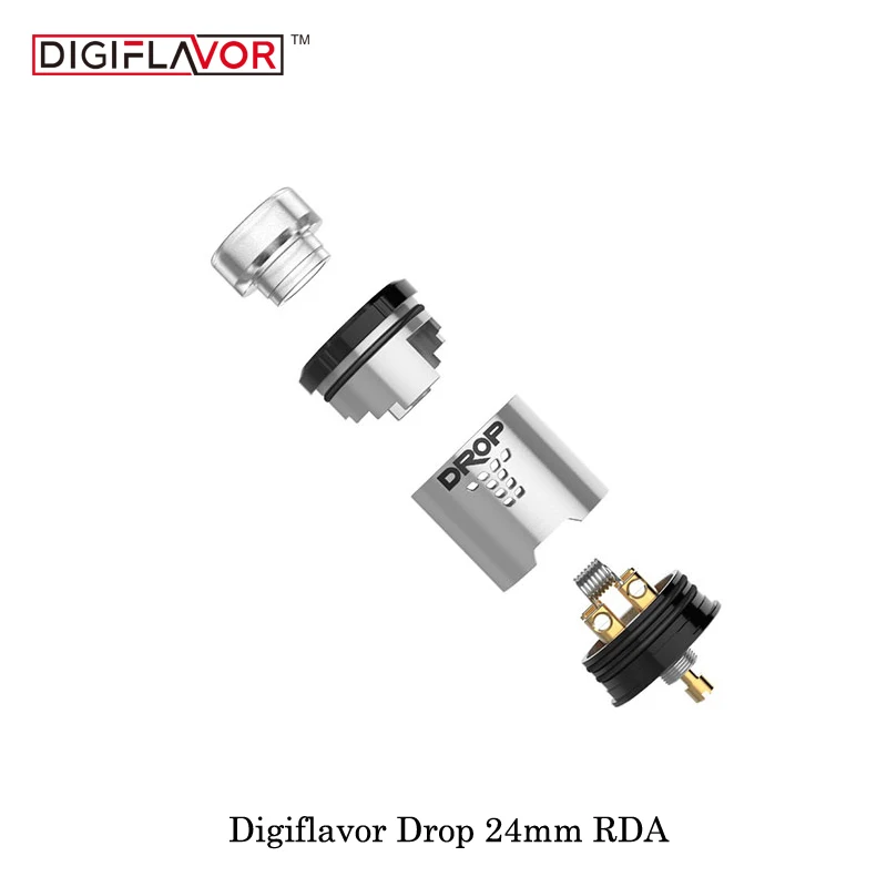 Elektronik Sigara Original Digiflavor Drop RDA Atomizer 24mm 810/510 drip tip option airflow Control rda 24 Vaporizer Vape Tank
