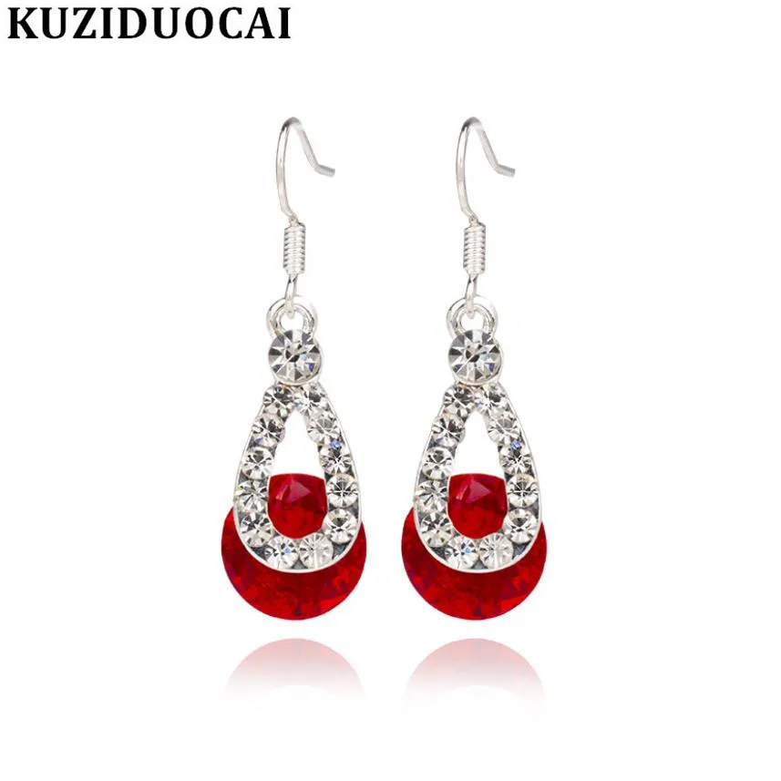 Kuziduocai Новые Модные Отличные ювелирные изделия из циркония с кристаллами
