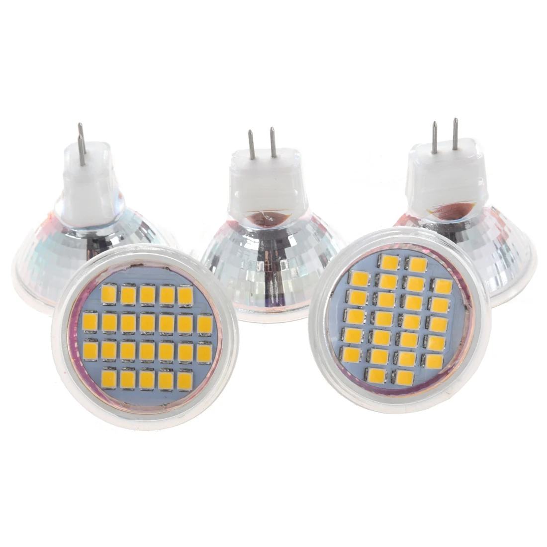 5 x MR11 24 3528 SMD Светодиодный точечный светильник лампы теплый белый 12V