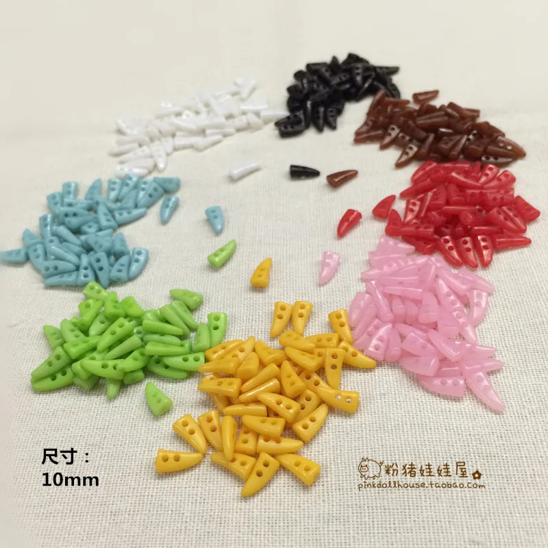 

20pcs/lot 10mm 1/3 1/4 1/6 1/8 1/12 BJD blythe doll clothes DIY mini button doll clothes button Doll accessories free shipping