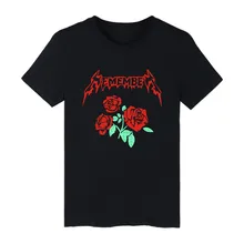 EMEMBE White Cotton T-shirt ood looking and Durable Men/Women ROSE printing T-shirt with High quality