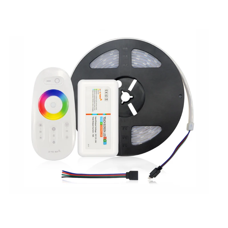 IP67 водонепроницаемая 5 м RGB 5050 SMD силиконовая трубка лента/2 4G DC12V 24V светодиодный