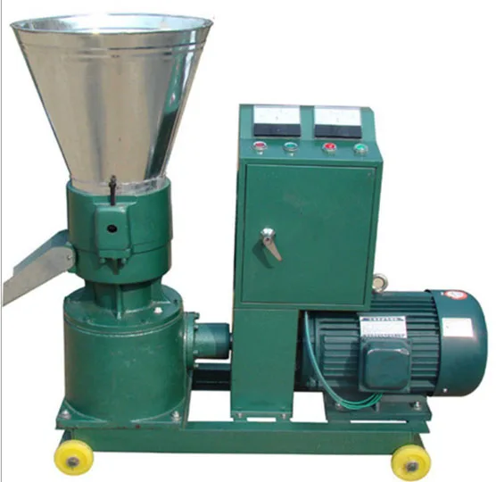 7.5KW Feed machine extruding machine power driven flat die , pellet