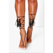 Top Newest Fashion DIY long size velvet tassel anklet gift for gril woman wholesale A-32
