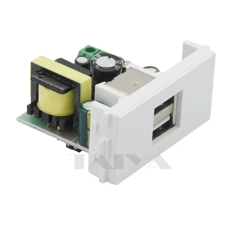

dual ports 220V USB charge connector wall plate