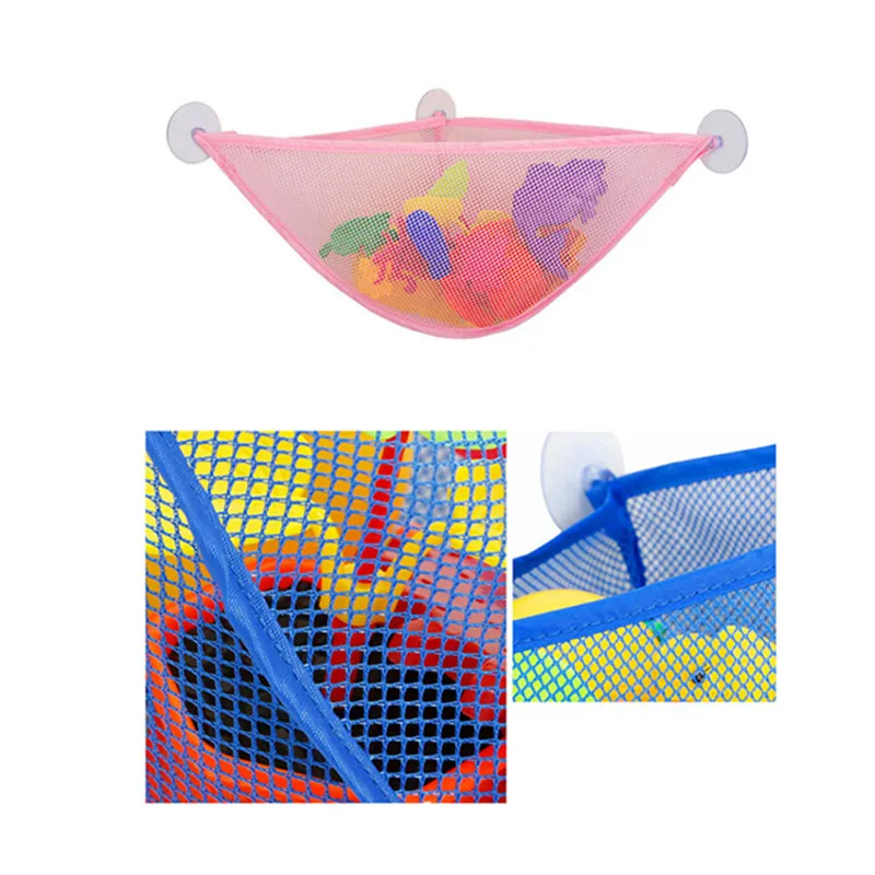 New Toy Storage Bag Mesh Net Bag 42cm*18CM Bathroom Drawstring mesh Toy
