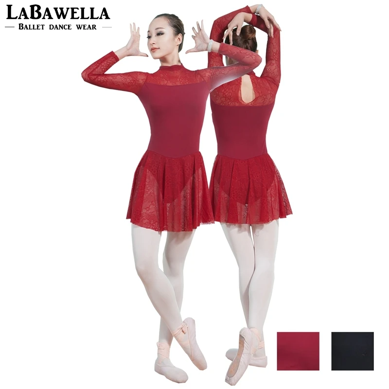 girls long sleeves mock turtleneck dance lyrical dress leotards women