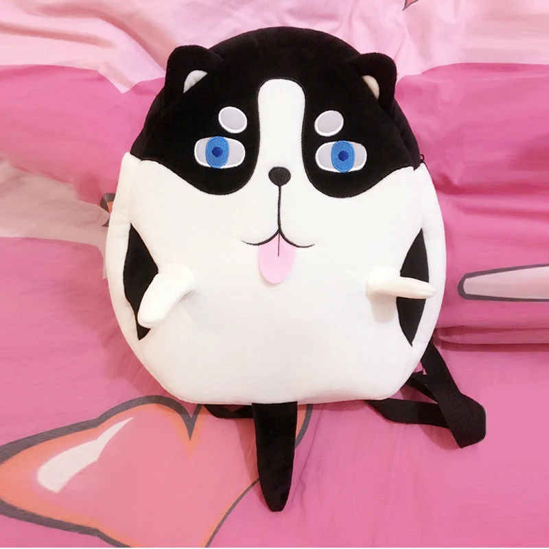 

Cartoon cute 3D dog backpack soft sister Mengmei small fresh plush Lolita bag