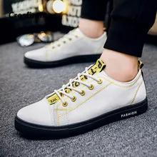 Cresfimix zapatos hombre; Мужская модная обувь; сезон весна-осень; черные туфли; удобные мужские белые туфли из искусственной кожи; крутая обувь; a2740